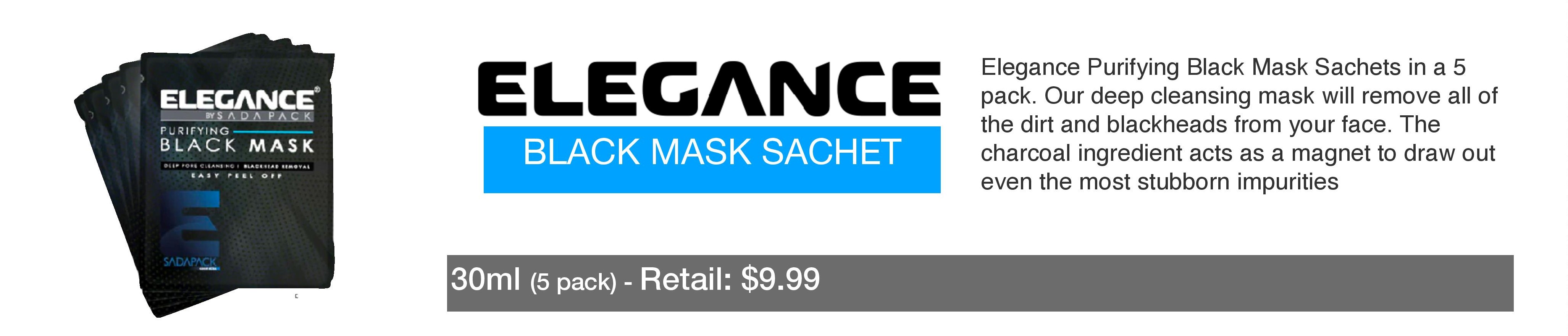 black mask sachet